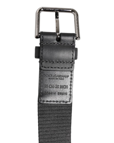 Green Black Polyester DG Logo Buckle Belt