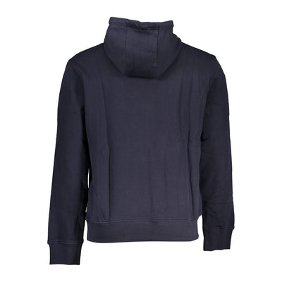 Blue Cotton Men Sweater