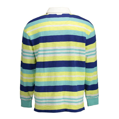 Yellow Cotton Men Polo Shirt