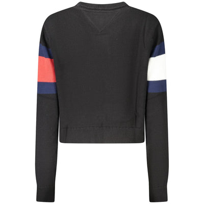 Black Cotton Women Sweater
