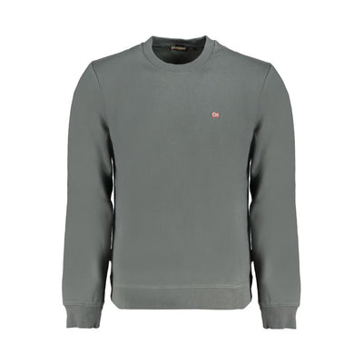 Green Cotton Men Sweater