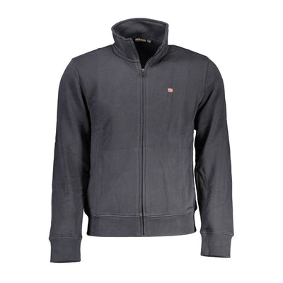 Black Cotton Men Sweater