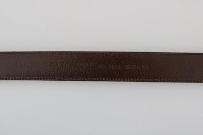 Blue Perforated Leather Gray Buckle Belt