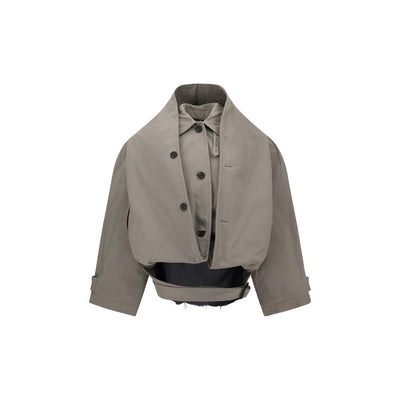 Reverse hooded Trench Coat