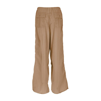 Brown Nylon Jeans & Pant