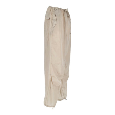 Beige Nylon Jeans & Pant