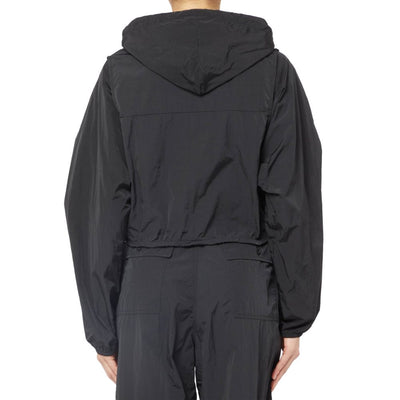 Black Nylon Jackets & Coat