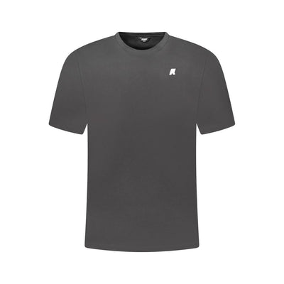 Black Cotton Men T-Shirt