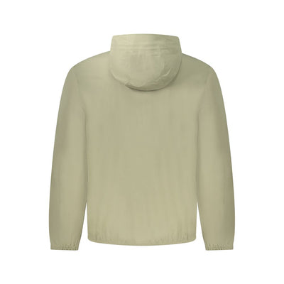 Green Polyester Men Jacket