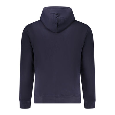 Blue Cotton Men Sweater