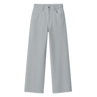 Gray Cotton Jeans & Pant
