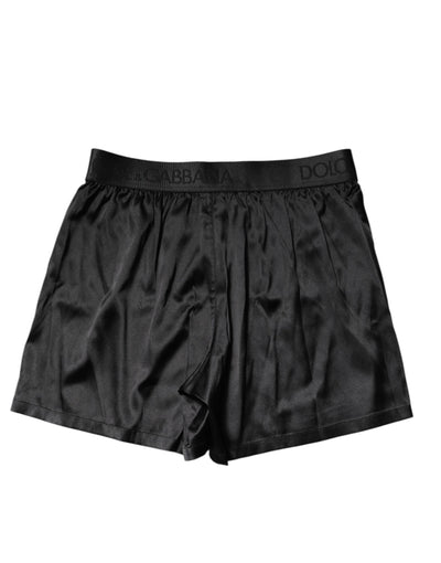 Black Logo Waist Regular Boxer Shorts Underwear