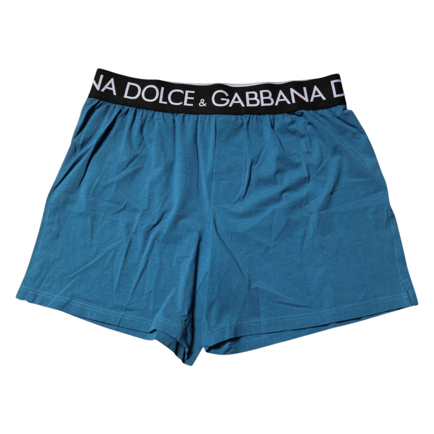 Blue Logo Waist Regular Boxer Shorts Underwear