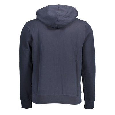 Blue Cotton Men Sweater