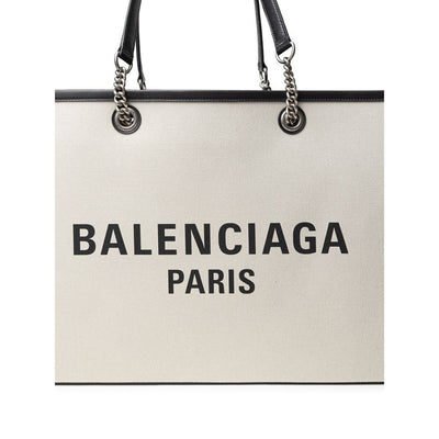 Gray Cotton Tote Bag