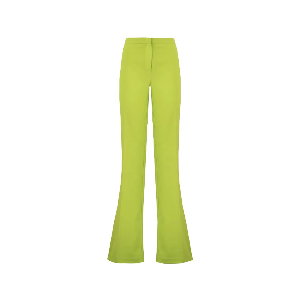 Green Polyester Jeans & Pant