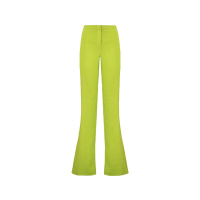 Green Polyester Jeans & Pant