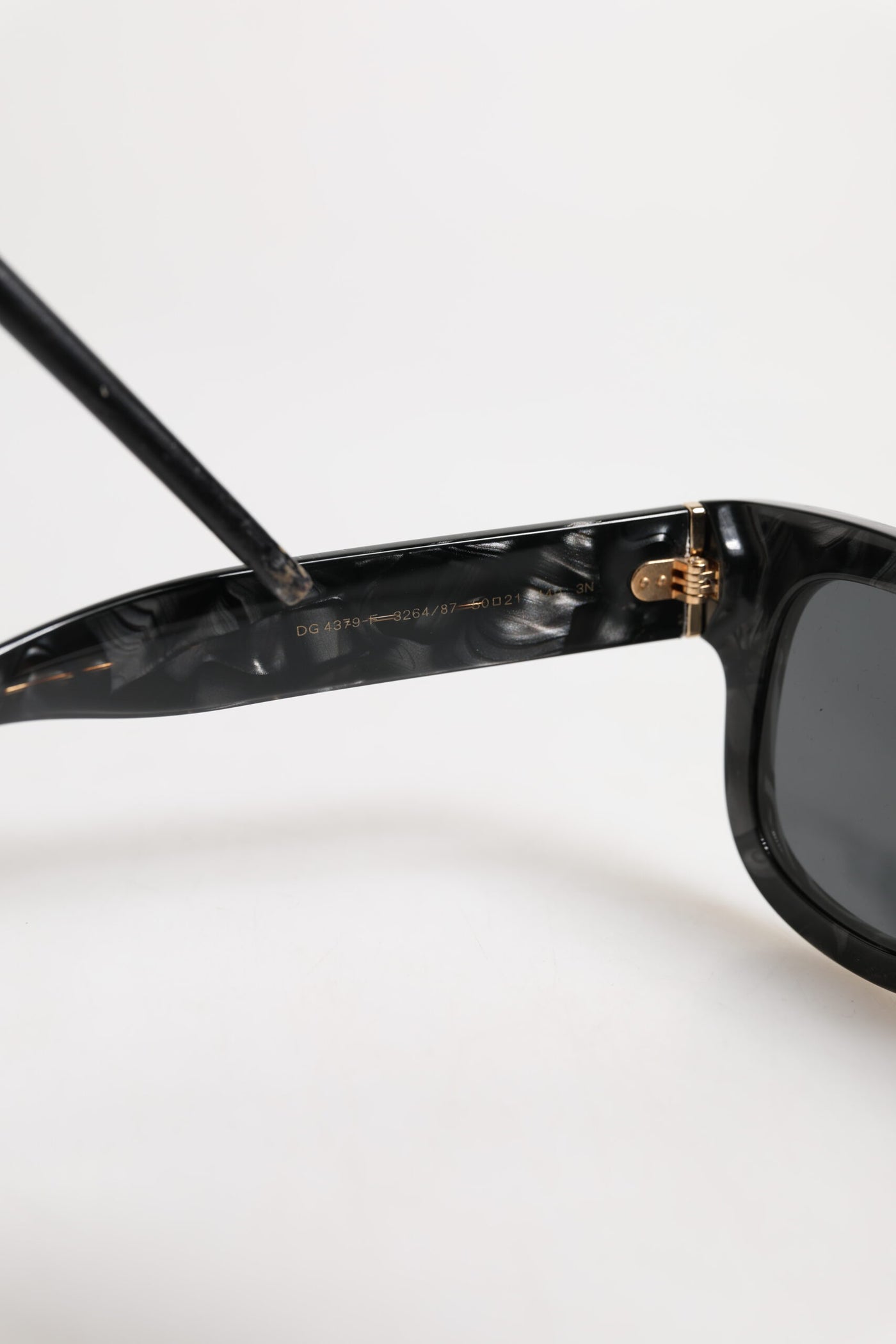 Pearl White Acetate Frame Domenico Deep Shades Sunglasses