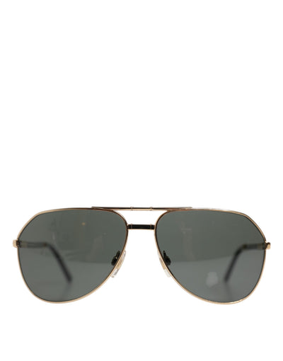 Gold DG2106K Pilot Frame Tinted Lens Polarized Sunglasses