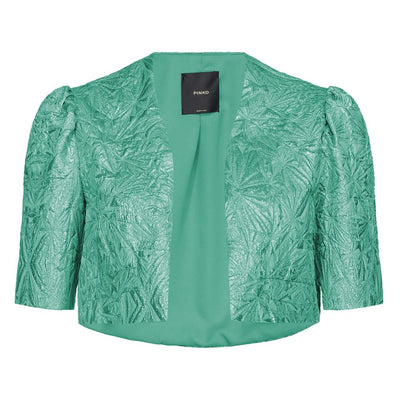 Green Polyester Women Shrug