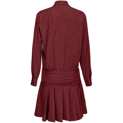 Red Silk Women Dress