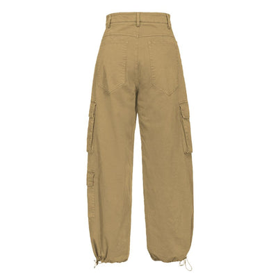 Beige Cotton Jeans & Pant