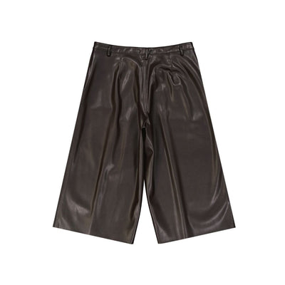Faux Leather Shorts