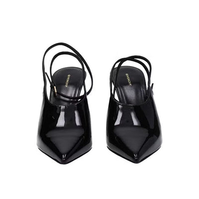 Leather Slingback Pumps