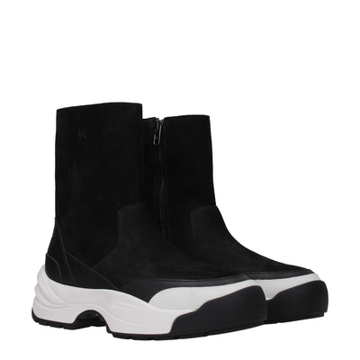 Black Leather Ankle Boots