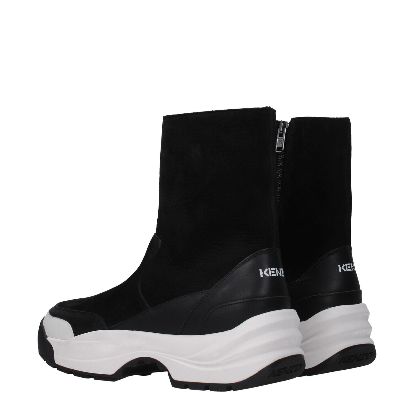 Black Leather Ankle Boots