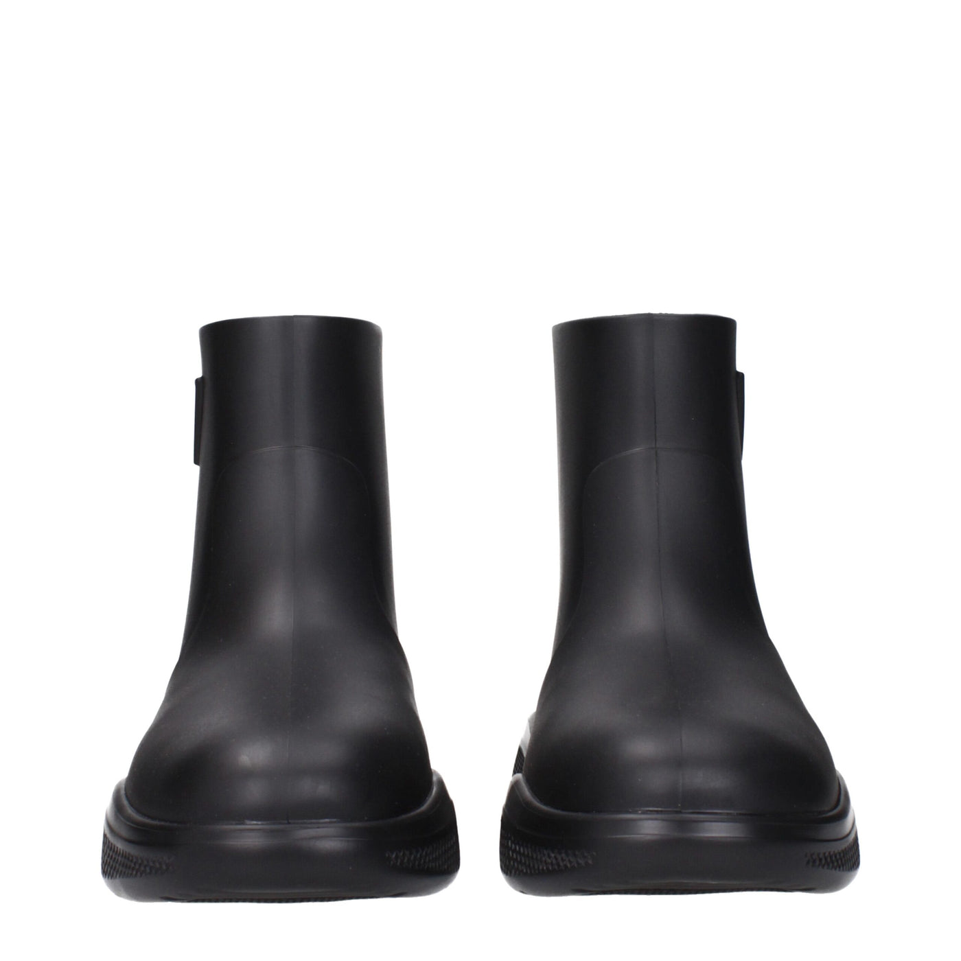 Black Cotton Ankle Boots