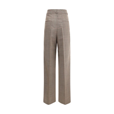 Prince of wales Wide leg Pants