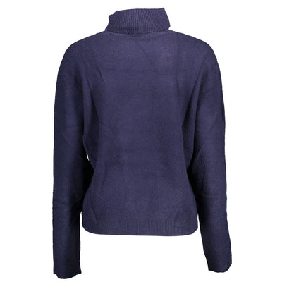 Blue Nylon Sweater