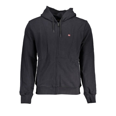 Black Cotton Men Sweater