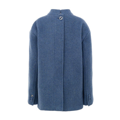Light Blue Wool Jackets & Coat