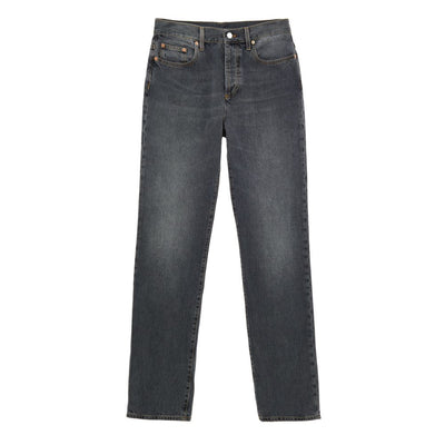 Gray Cotton Jeans Denim