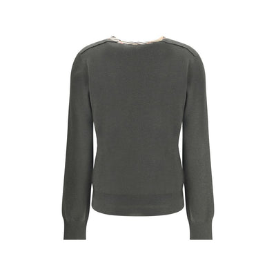 Wool Pullover with Check