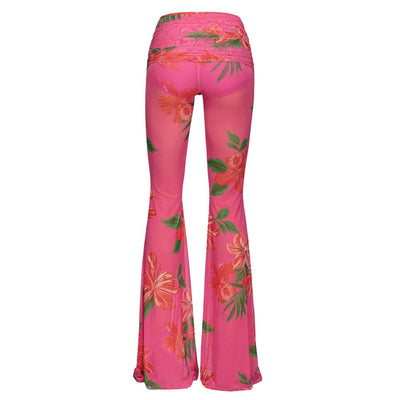 Multicolor Polyester Women Pant