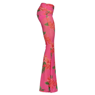 Multicolor Polyester Women Pant