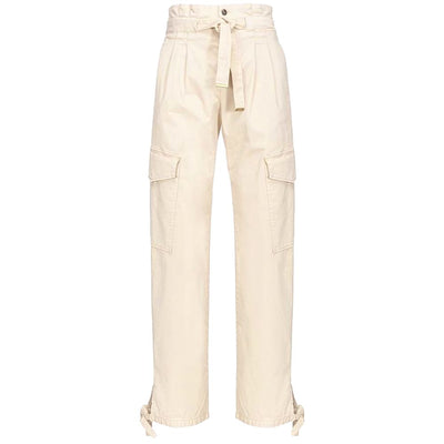 White Cotton Women Pant