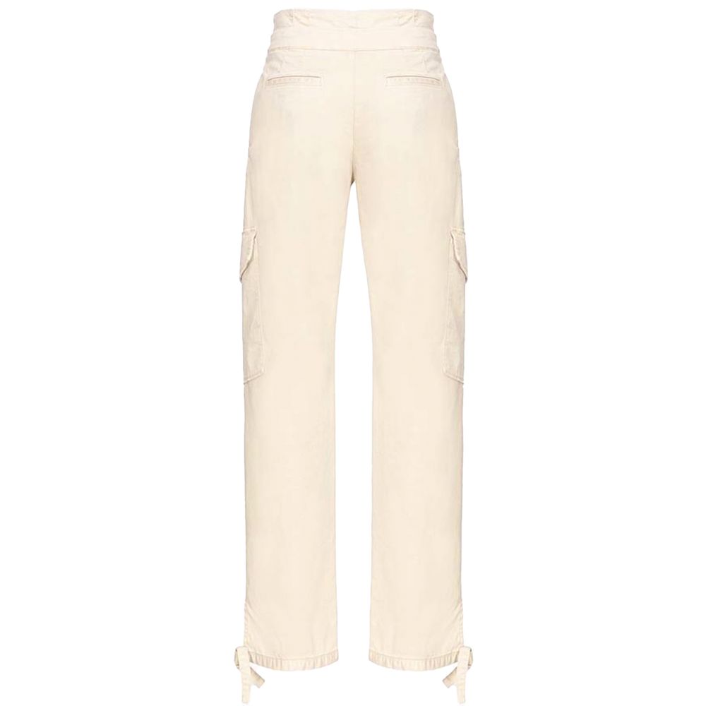 White Cotton Women Pant