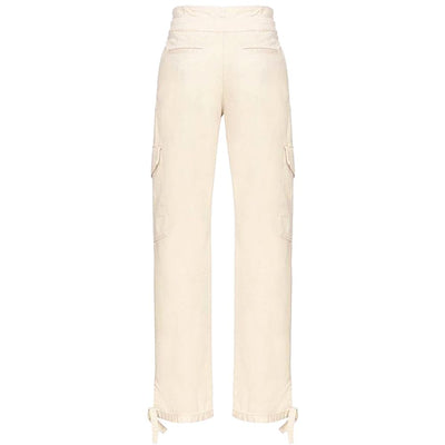 White Cotton Women Pant