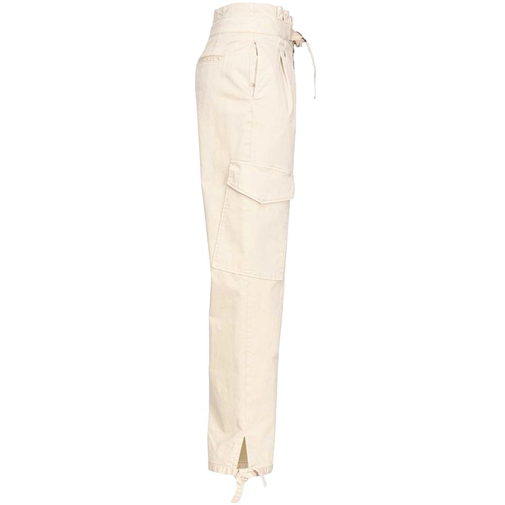 White Cotton Women Pant