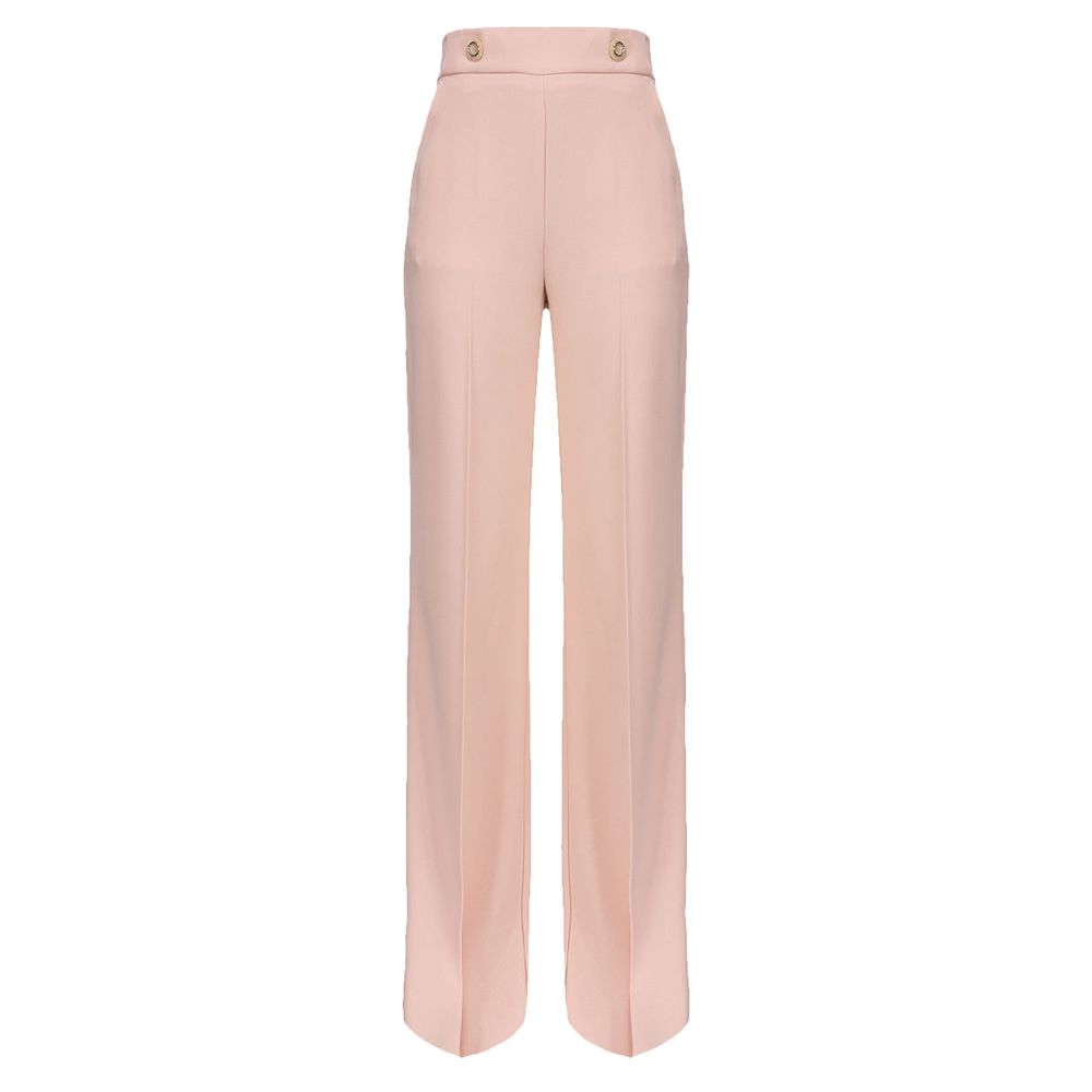 Pink Polyester Jeans & Pant