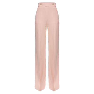 Pink Polyester Jeans & Pant