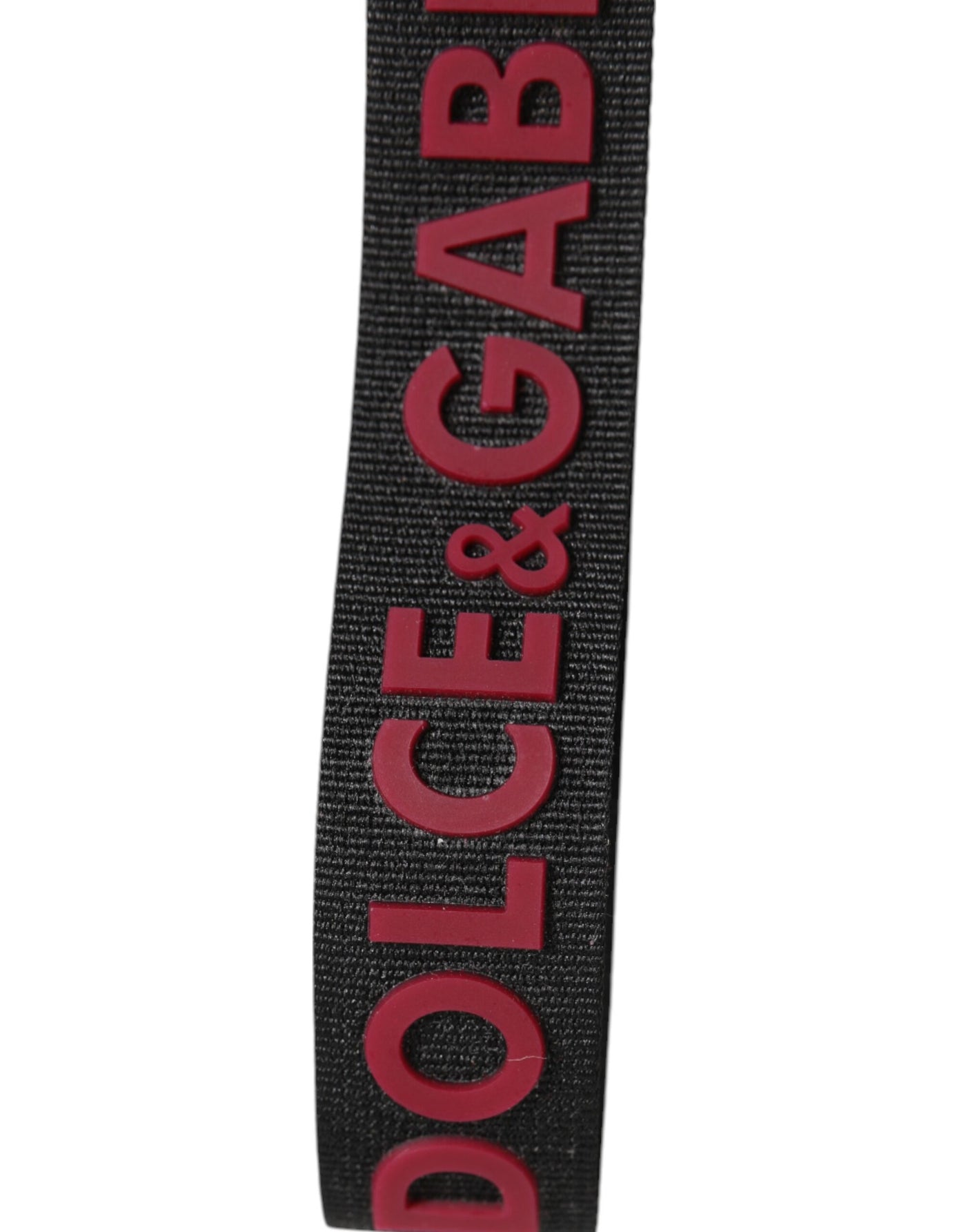 Black Red DG Logo Polyester Silver Men Keychain Keyring