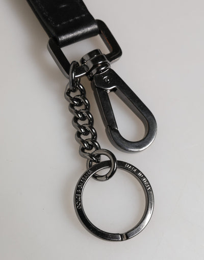 Blue Nylon Logo DG Crown Men's Holder Keychain Keyring