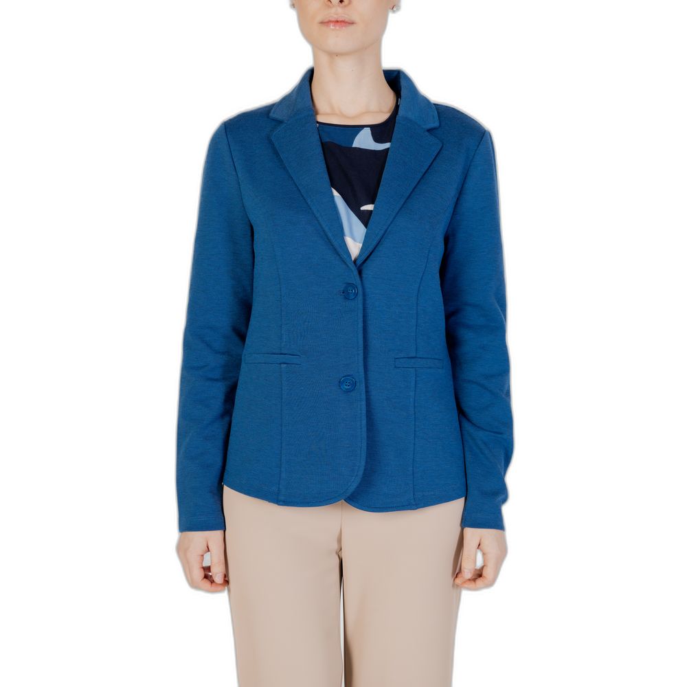 Blue Polyester Blazer