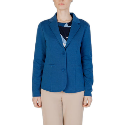 Blue Polyester Blazer