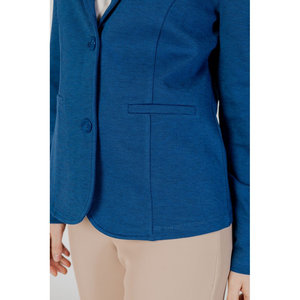 Blue Polyester Blazer